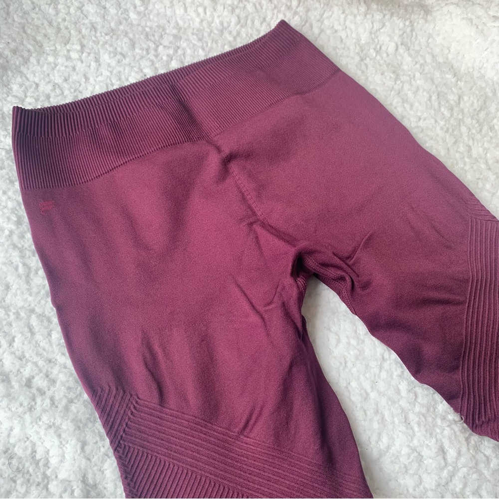 Fabletics magenta sculpt knit compression leggings breathable womens size XXS